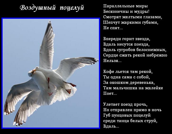 Стих к воздушному поцелую Стих к воздушному поцелую