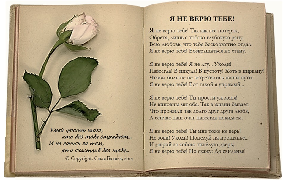 Стих если тебе не доверяют Стих если тебе не доверяют