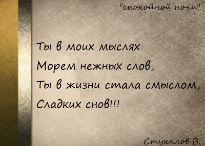 Стих в моих мыслях только ты Стих в моих мыслях только ты