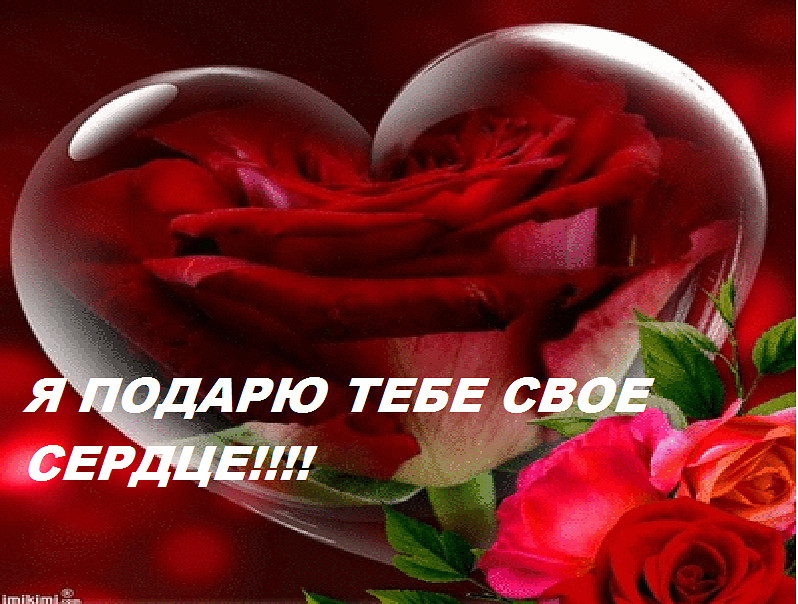 Открытка дарю вам свое сердце Открытка дарю вам свое сердце