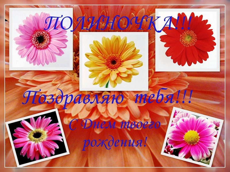 Поздравление полине девочке с днем рождения в