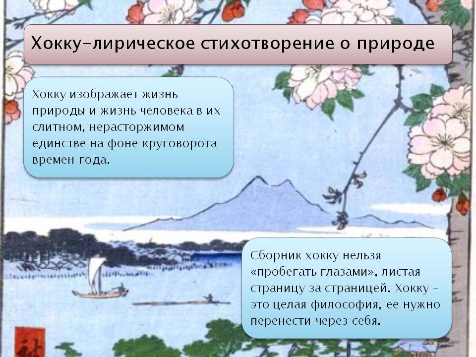 Хокку и японский стих Хокку и японский стих