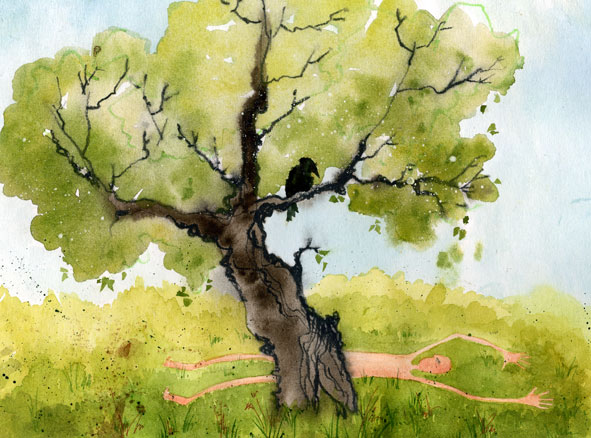 Рисуем гуашью дуб Рисуем гуашью дуб