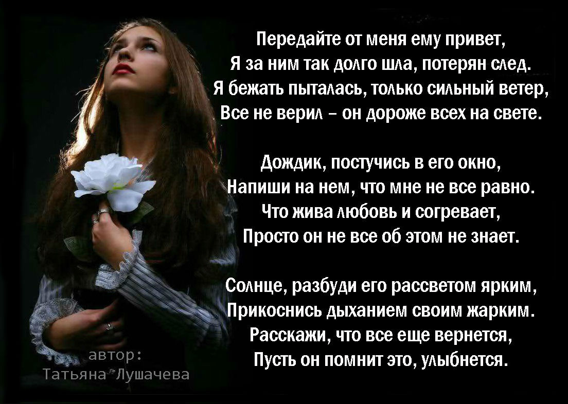 Передать привет стих Передать привет стих