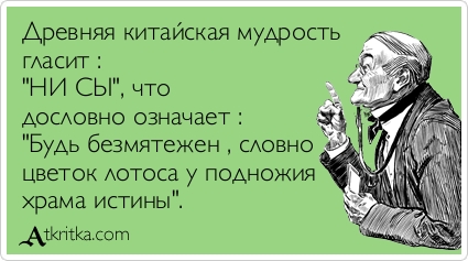 Китайская пословица не ссы Китайская пословица не ссы