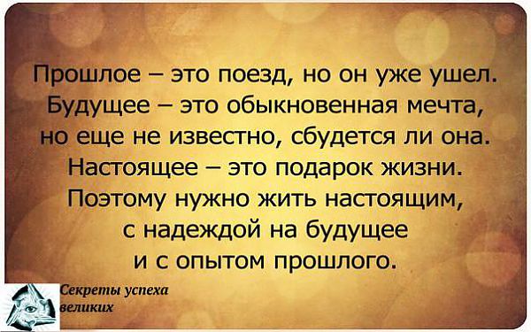 Статусы о настоящем и пошедшем Статусы о настоящем и пошедшем