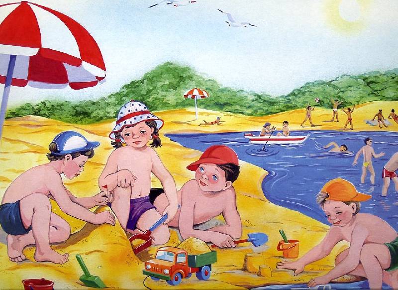 Рисунки отдыха на речке Рисунки отдыха на речке