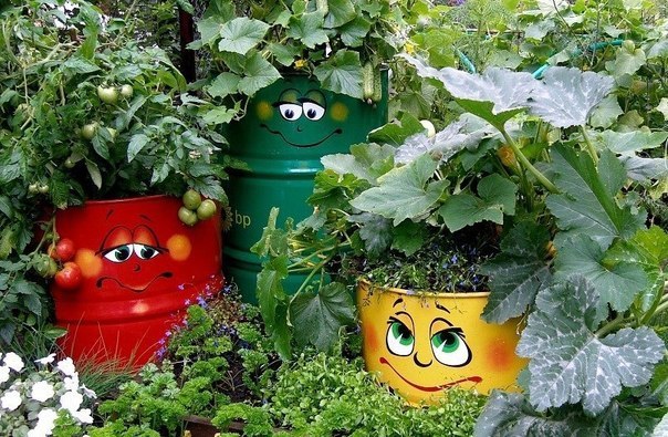 Декор своими руками для дачного участка