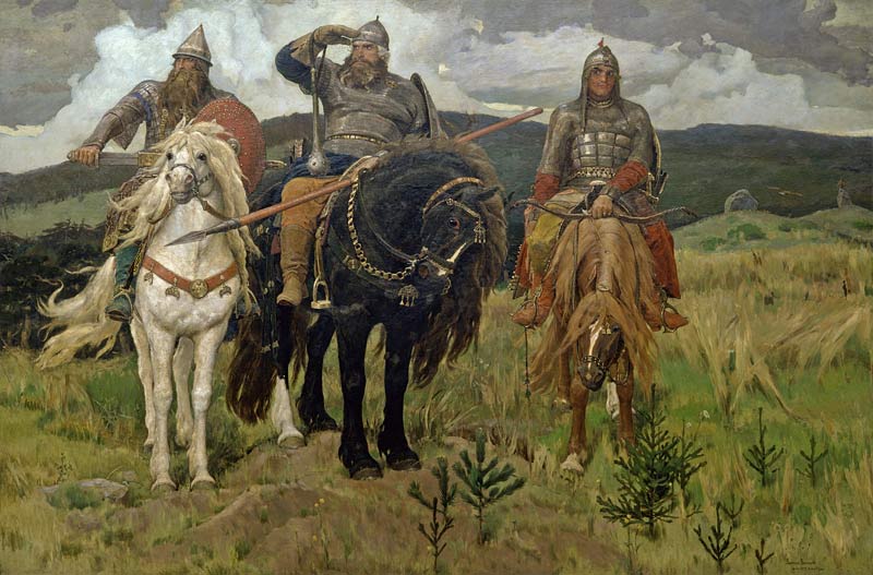 три богатыря васнецов картинка