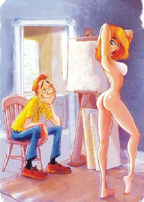 Sexy Mosen Cartoon Onanieren