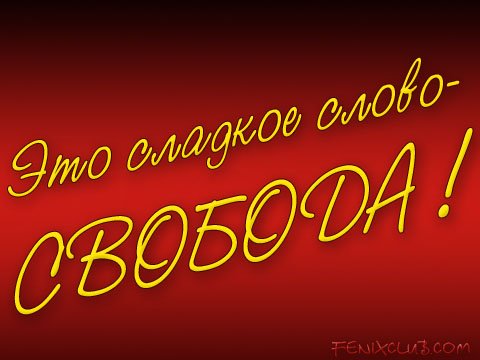 Картинки по запросу ЭТО СЛАДКОЕ СЛОВО-СВОБОДА
