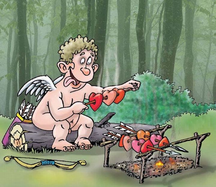 Открытка, купидон смешные картинки с надписями