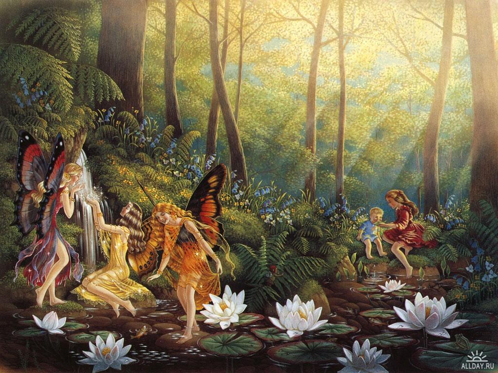 Открытки лесная сказка