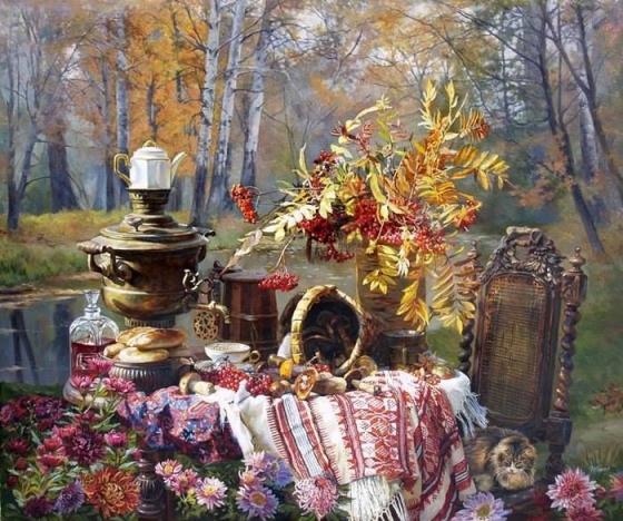 Бархотки, астры и рябина (Елена Наильевна) / Стихи.ру сиживать