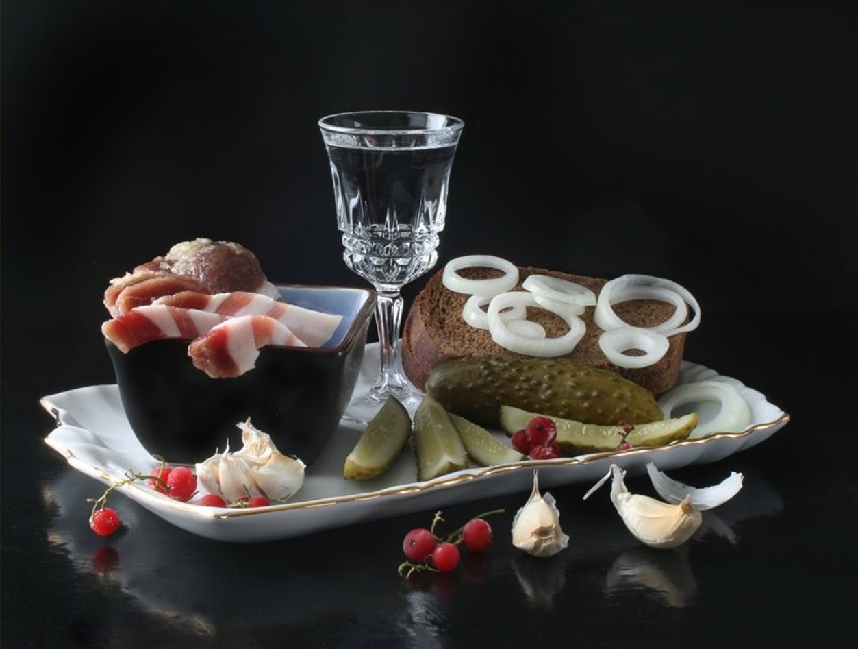 Открытки с водочкой и закуской, века россии