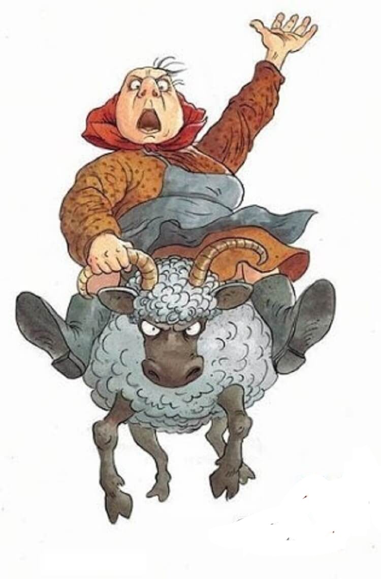Для, бабушка рисунок смешной