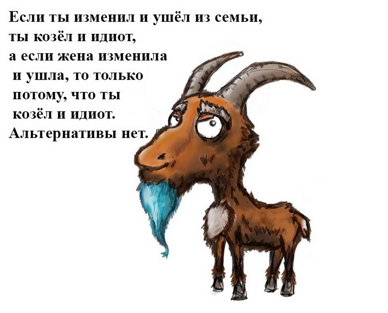Винтажная, смешные рисунки козлов козла