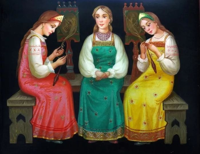 Сказка Три девицы под окном сценка